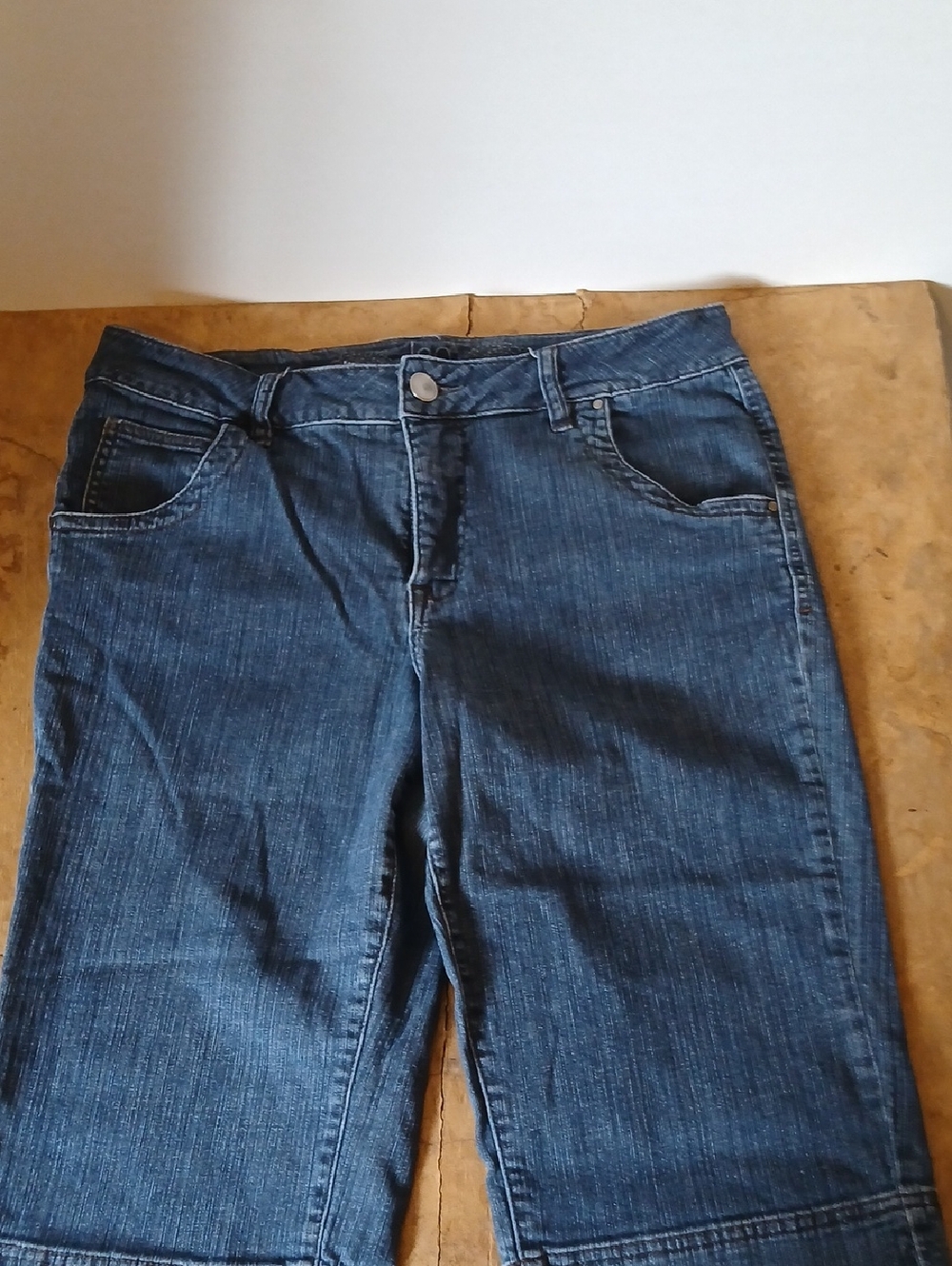 Jag Jeans Women's 12 Dark Blue Bermuda Stretch Denim Shorts
